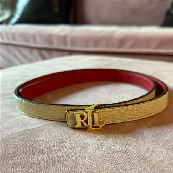 Ralph Lauren | Accessories | Ralph Lauren Gold Buckle Red  display picture 1